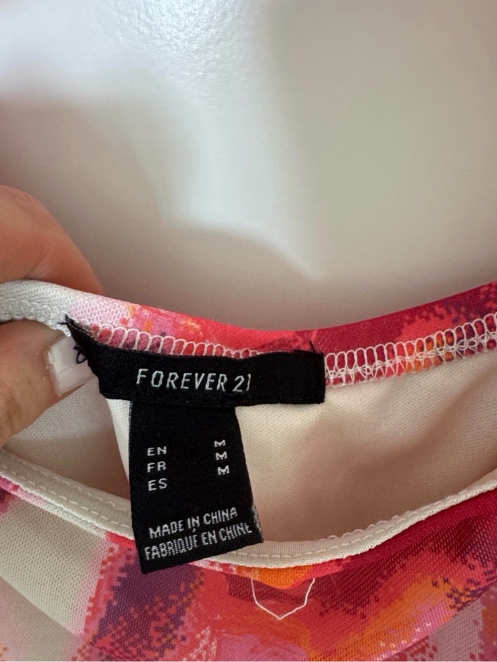 Forever 21 Pink and Orange Printed Dress - Picture 3 of 3